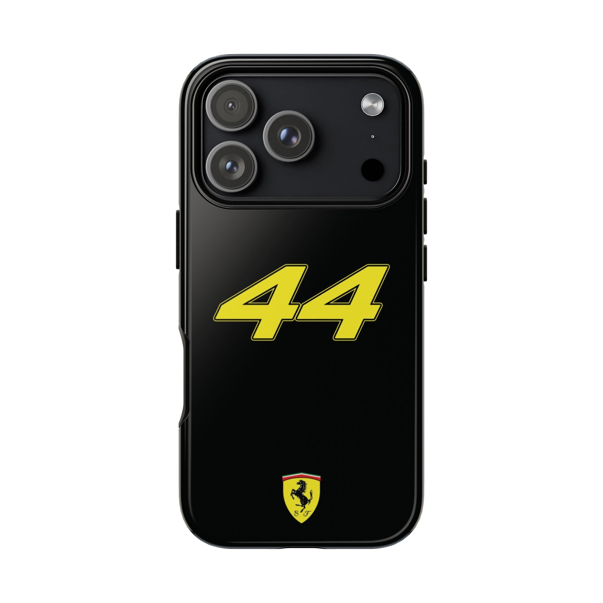 Lewis Hamilton 44 Yellow Black Ferrari F1 Tough Phone Case, Scuderia Ferrari Formula 1 Team, iPhone Case, Google Pixel Case, Samsung Case