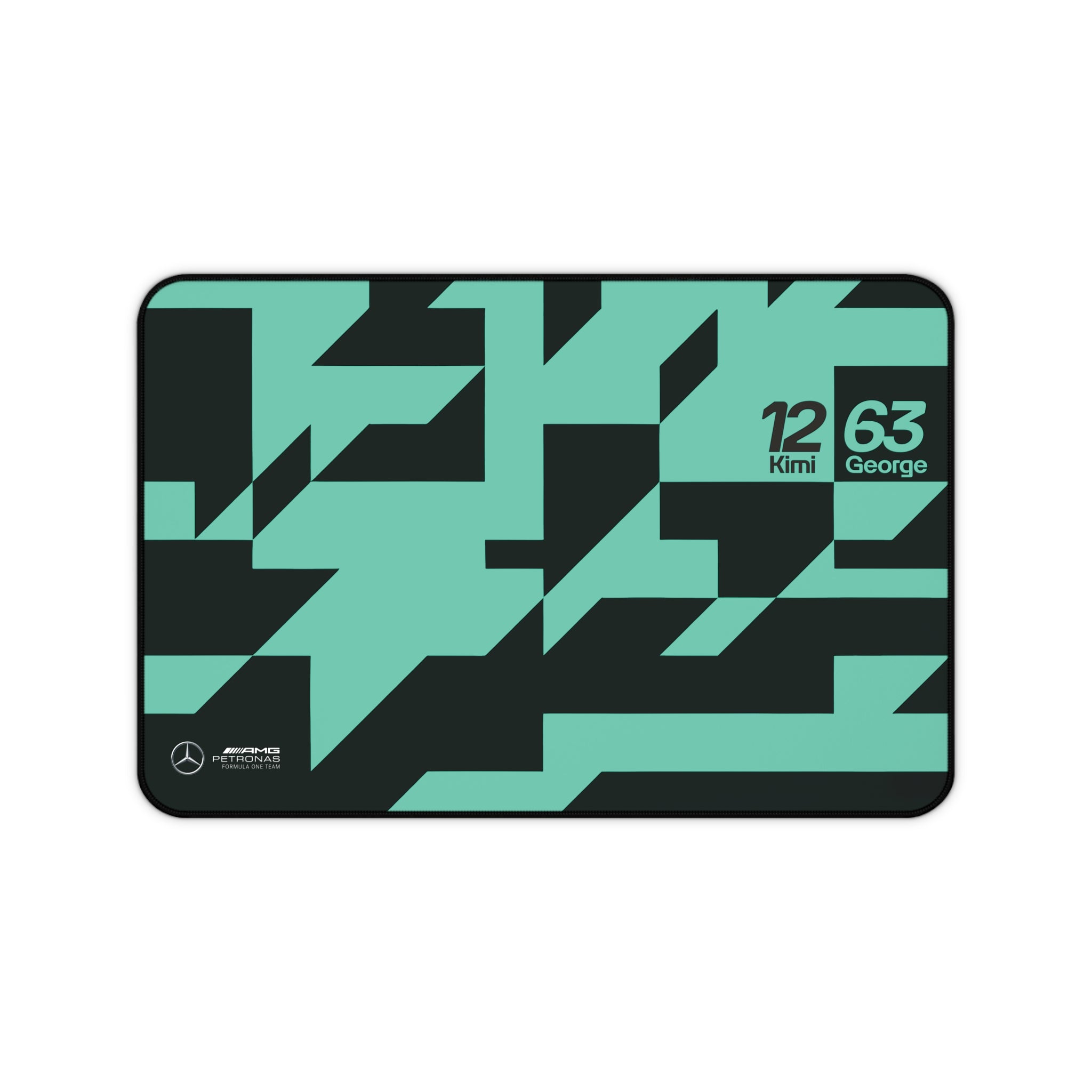 Mercedes AMG F1 Team Desk Mat, Mercedes Formula 1 Team, Kimi Antonelli 12, George Russell 63, Racing Gift, Gaming Mouse Pad, F1 Office Decor