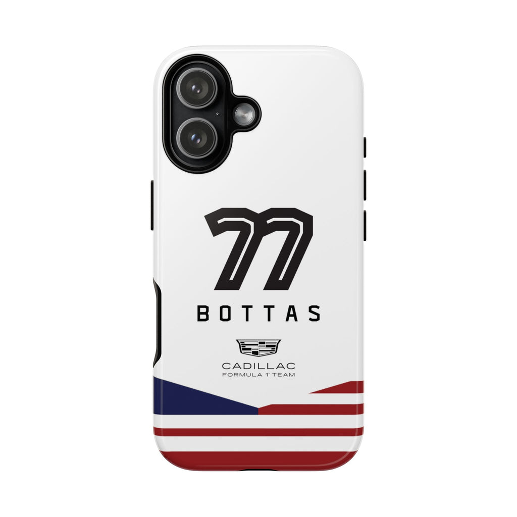 Valtteri Bottas 77 Cadillac F1 Team Phone Case, Cadillac Formula 1 Team, Formula One Tough Phone Case, iPhone, Google Pixel, Samsung