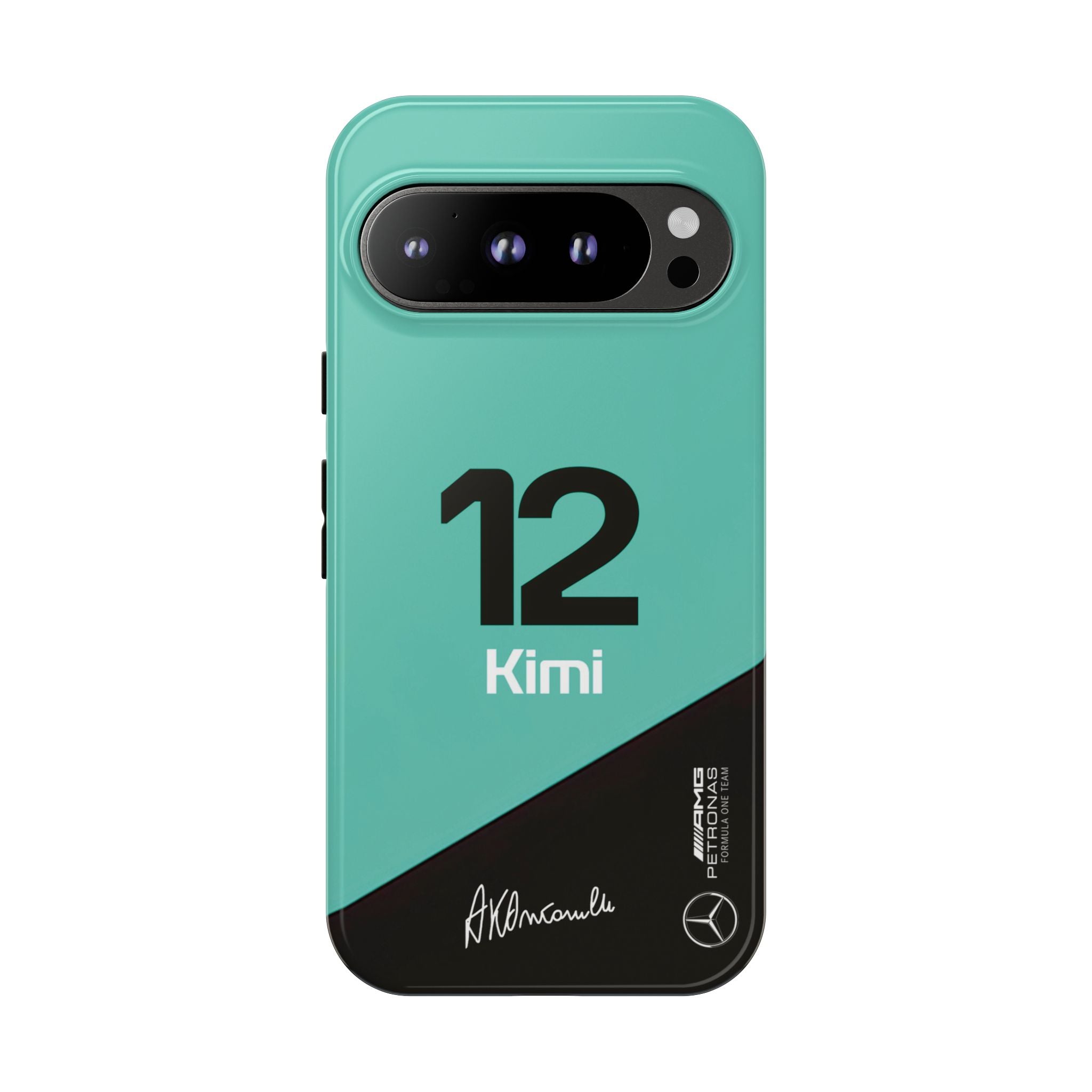 Kimi Antonelli 12 Mercedes F1 Tough Phone Case, Mercedes AMG Formula 1 Team Phone Case, iPhone Case, Google Pixel Case, Samsung Case