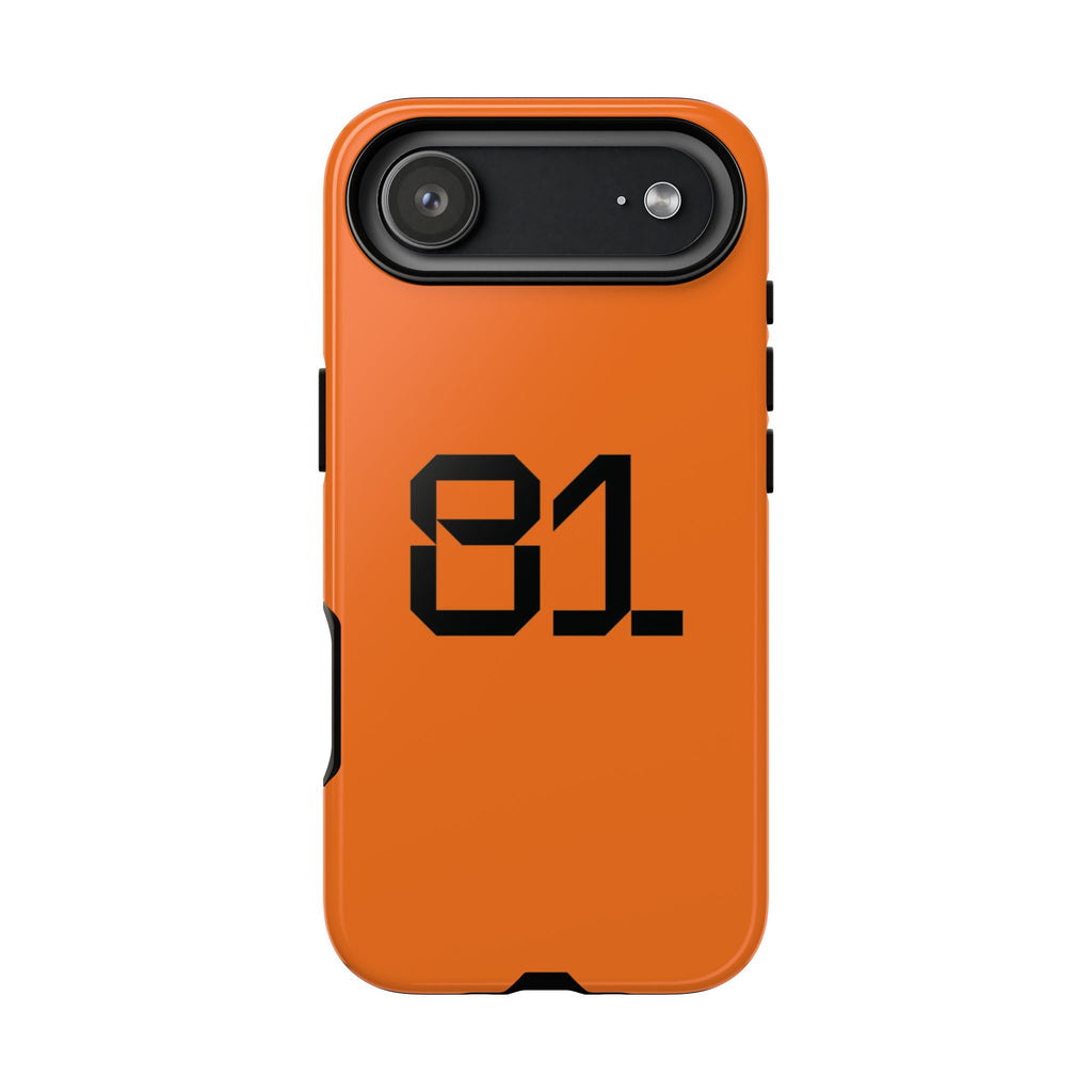 Oscar Piastri 81 F1 Tough Phone Case, OP81, McLaren Formula 1 Team, McLaren Phone Case, iPhone Case, Google Pixel Case, Samsung Case