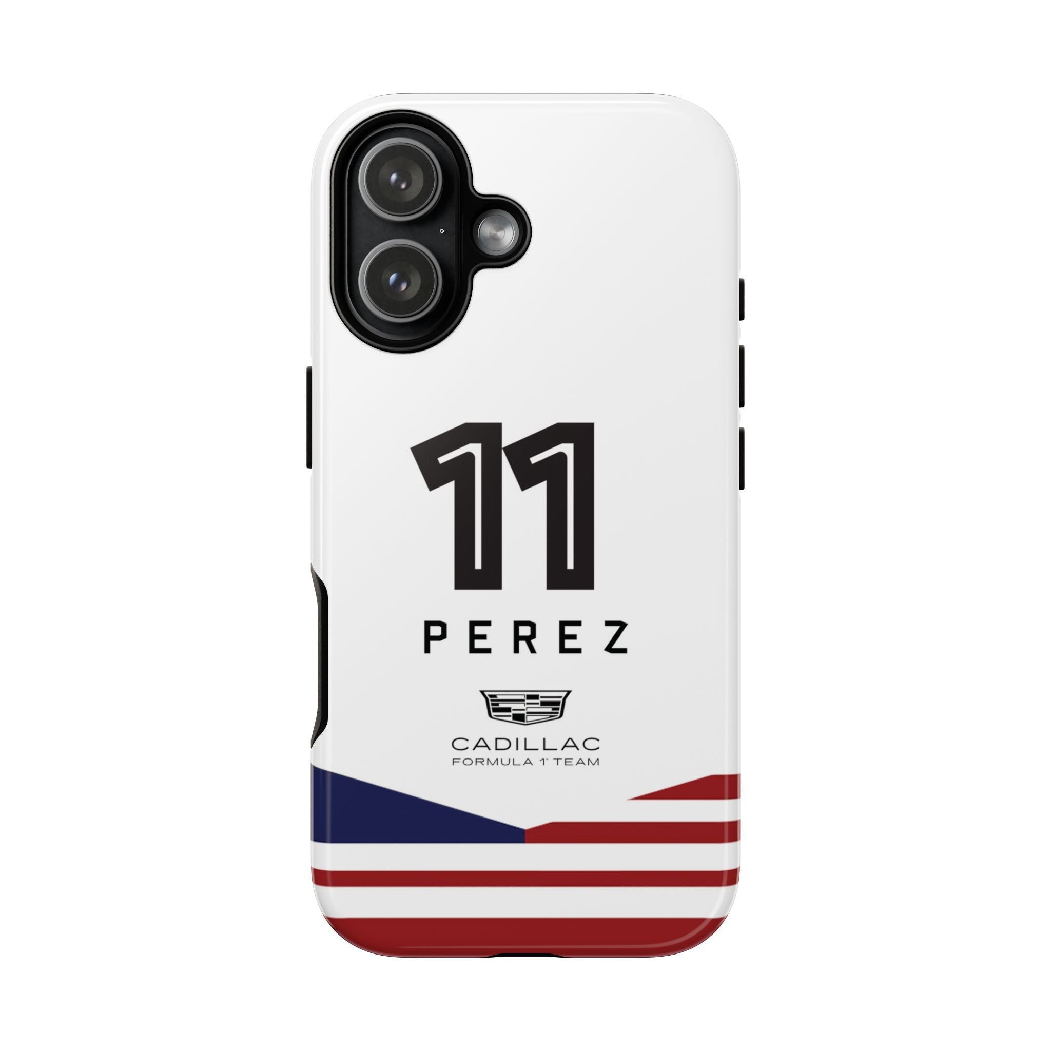 Sergio Perez 11 Cadillac F1 Team Phone Case, Checo Cadillac Formula 1 Team, Formula One Tough Phone Case, iPhone, Google Pixel, Samsung