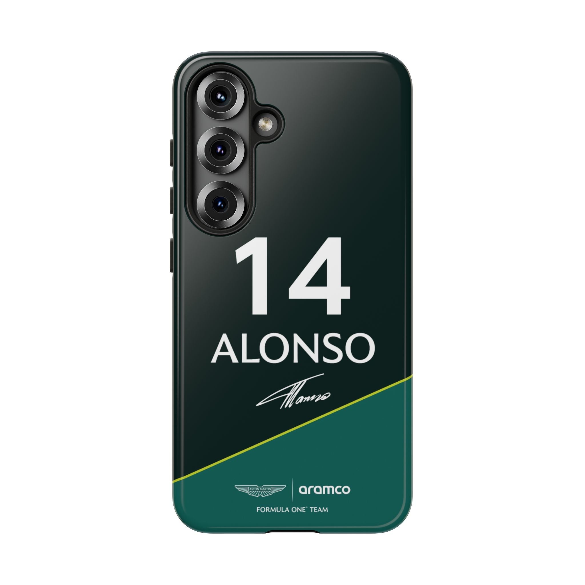 Fernando Alonso 14 Aston Martin F1 Phone Case, Aston Martin 2025 Formula One, Tough Phone Case, iPhone Case, Google Pixel Case, Samsung Case