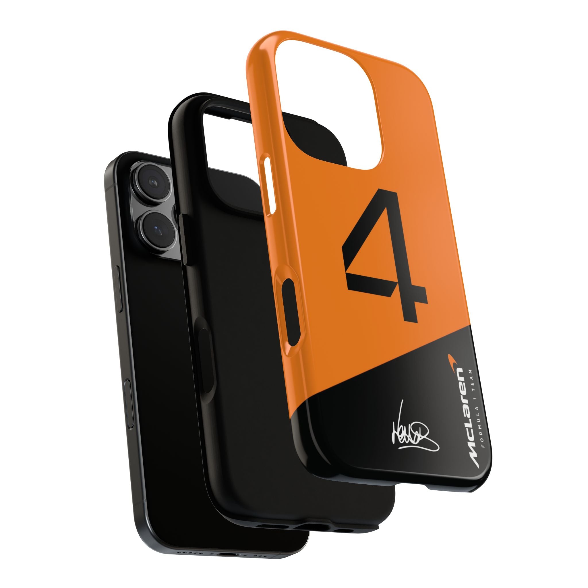 Lando Norris 4 McLaren F1 Phone Case, McLaren Formula 1 Team, 2025 McLaren Tough Phone Case, iPhone Case, Google Pixel Case, Samsung Case