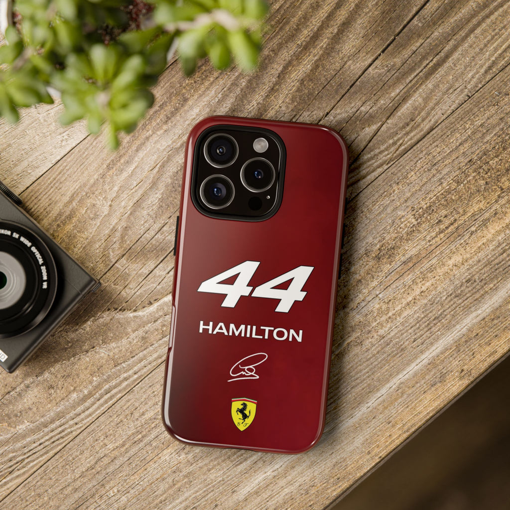 Lewis Hamilton 44 Ferrari F1 Tough Phone Case, Scuderia Ferrari Formula 1 Team Phone Case, iPhone Case, Google Pixel Case, Samsung Case