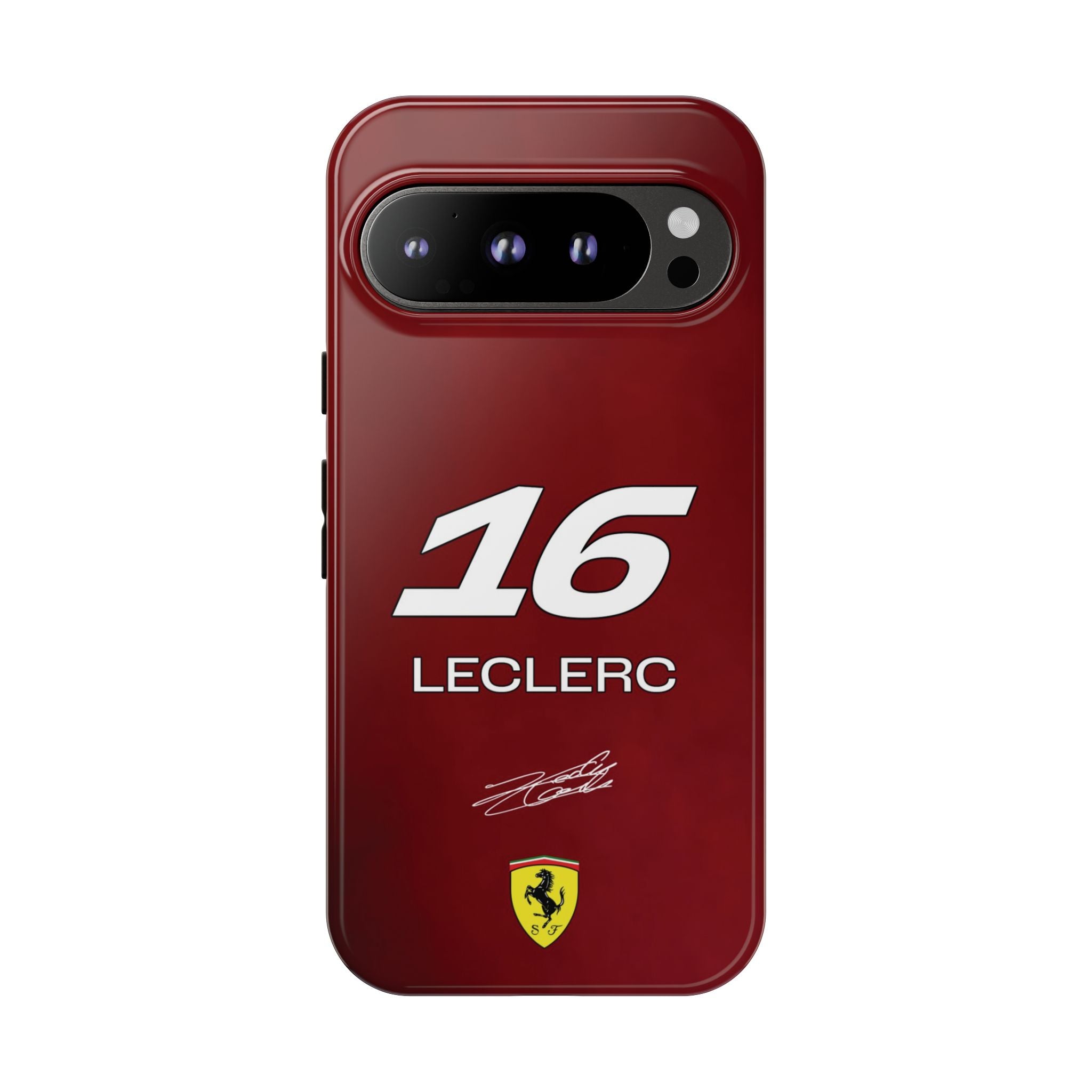 Charles Leclerc 16 Ferrari F1 Tough Phone Case, Scuderia Ferrari Formula 1 Team Phone Case, iPhone Case, Google Pixel Case, Samsung Case