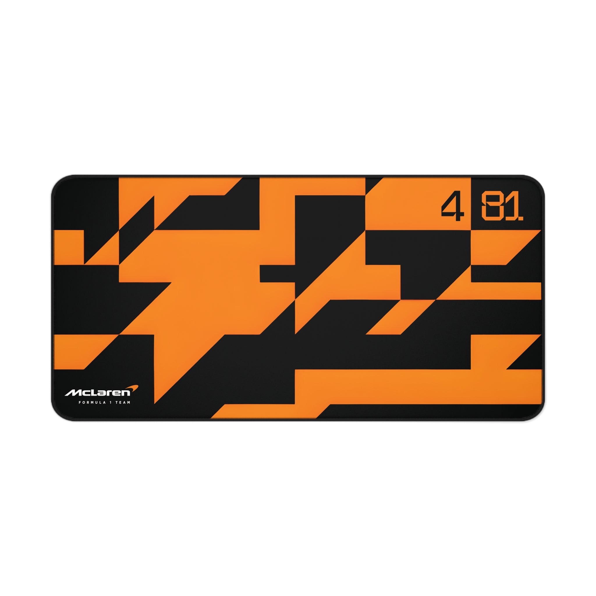 McLaren Formula 1 Team Desk Mat, Papaya Orange Black Camo, Oscar Piastri 81, Lando Norris 4, Racing Gift, Gaming Mouse Pad, F1 Office Decor