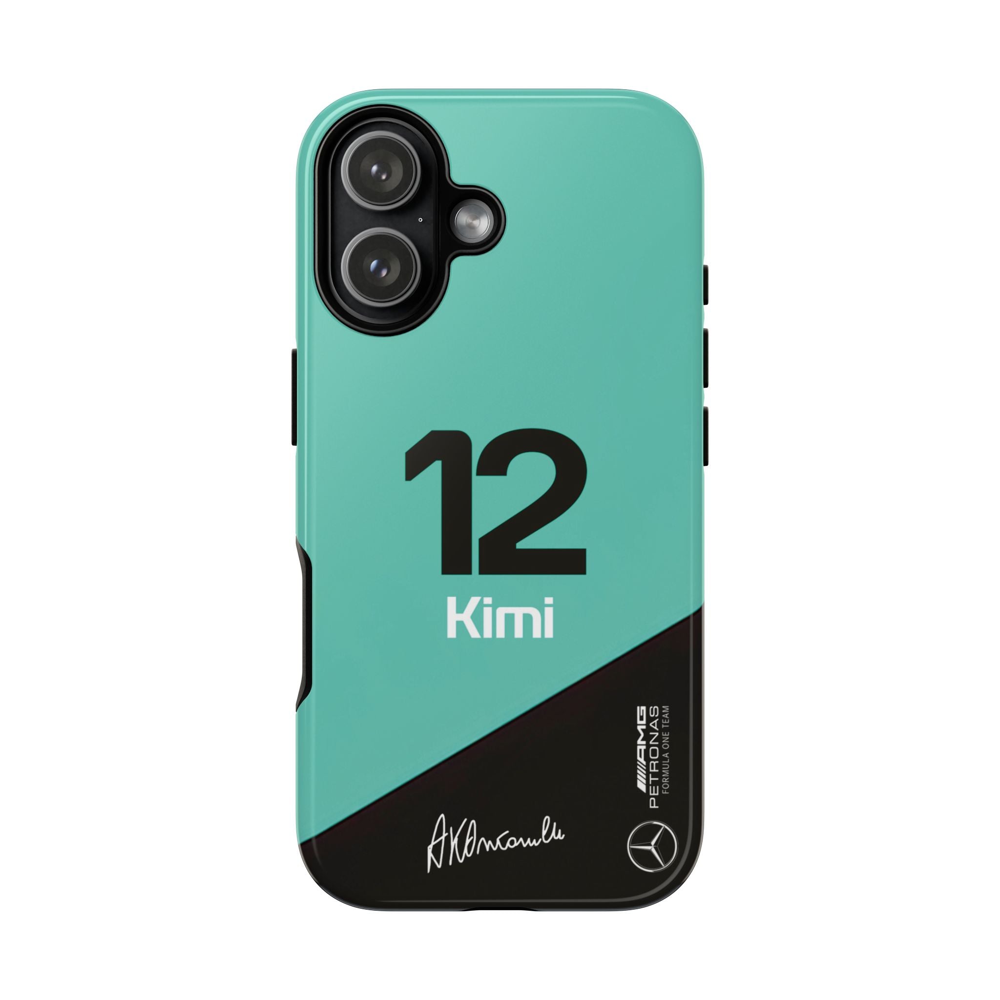 Kimi Antonelli 12 Mercedes F1 Tough Phone Case, Mercedes AMG Formula 1 Team Phone Case, iPhone Case, Google Pixel Case, Samsung Case
