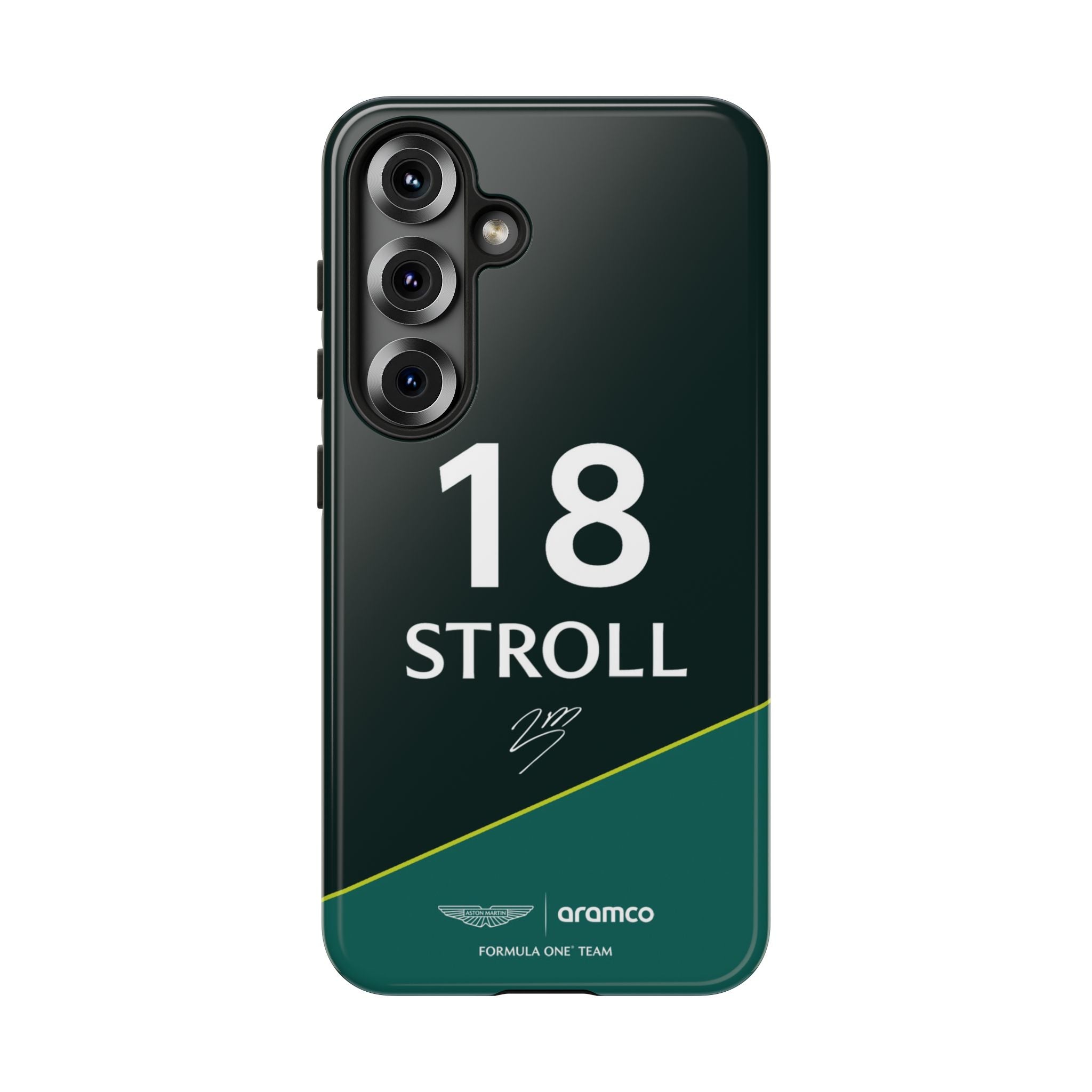 Lance Stroll 18 Aston Martin F1 Phone Case, Aston Martin 2025 Formula One, Tough Phone Case, iPhone Case, Google Pixel Case, Samsung Case