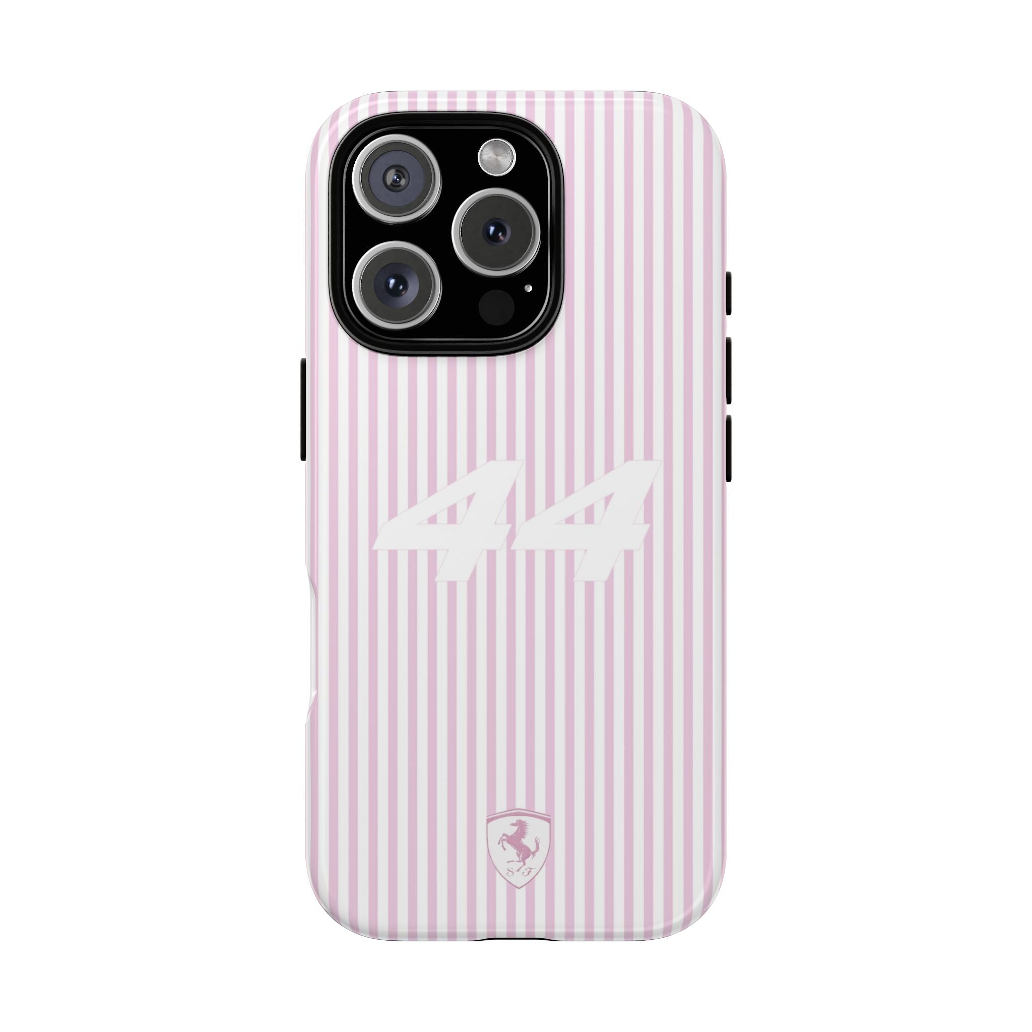 Lewis Hamilton 16 Monaco Special Pink 2025 Ferrari F1 Tough Phone Case, Scuderia Ferrari Formula 1 Team, iPhone, Google Pixel, Samsung