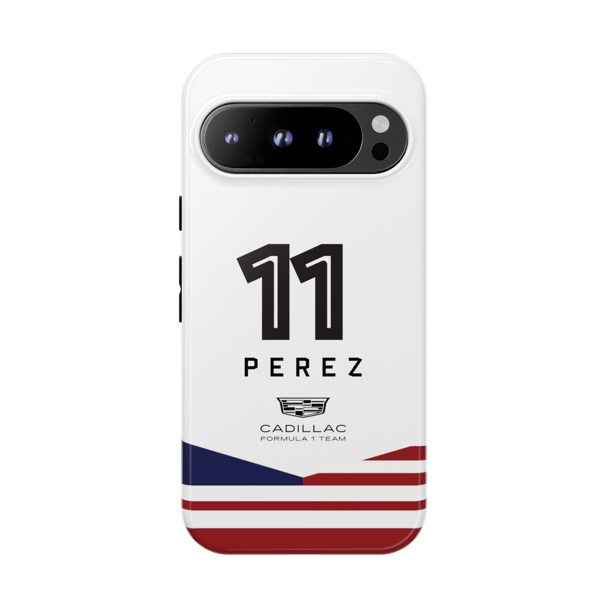 Sergio Perez 11 Cadillac F1 Team Phone Case, Checo Cadillac Formula 1 Team, Formula One Tough Phone Case, iPhone, Google Pixel, Samsung