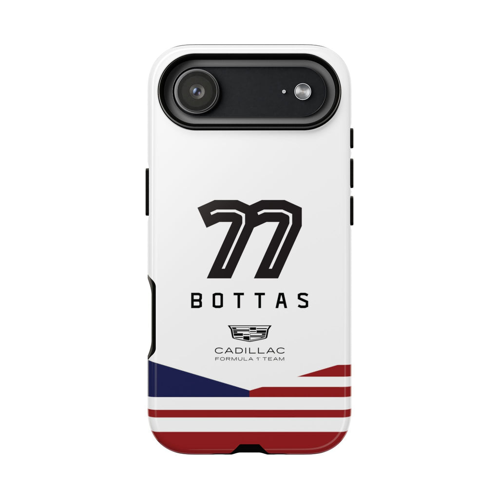 Valtteri Bottas 77 Cadillac F1 Team Phone Case, Cadillac Formula 1 Team, Formula One Tough Phone Case, iPhone, Google Pixel, Samsung