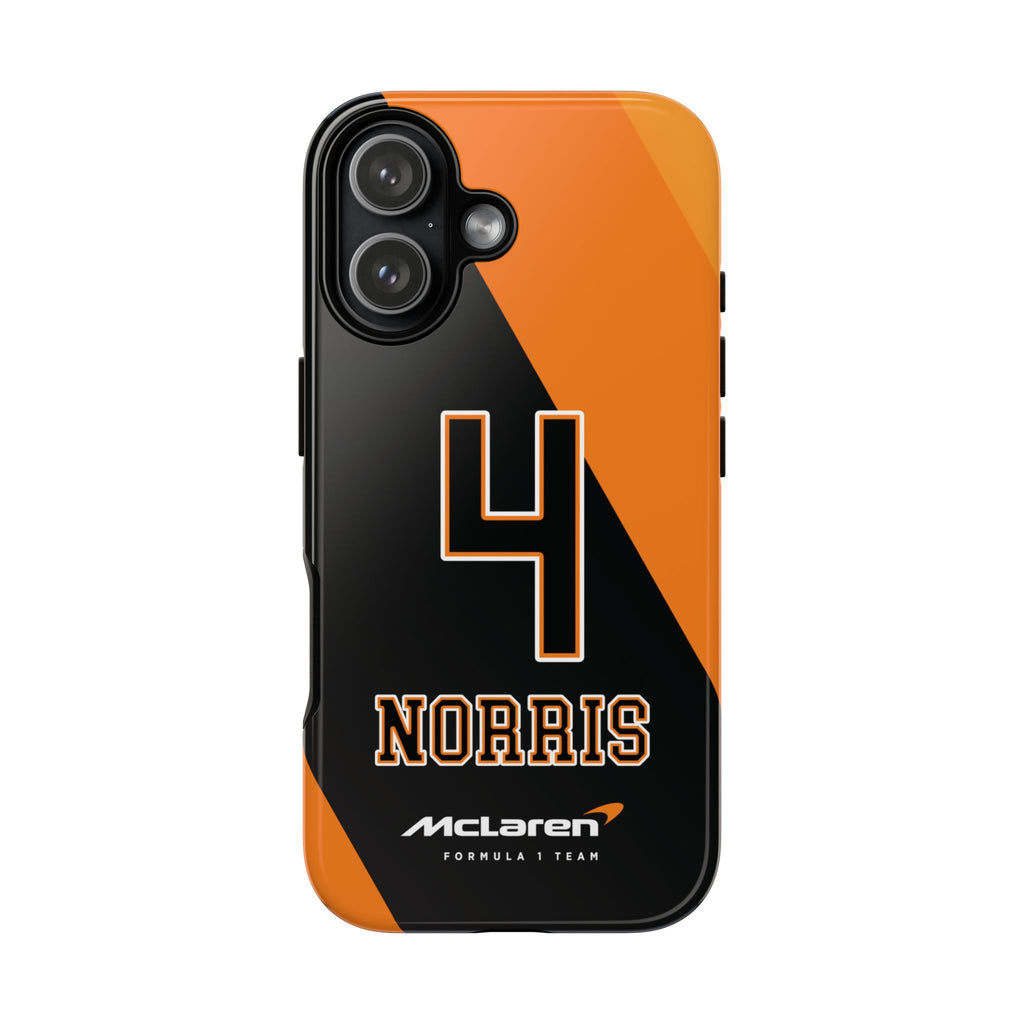 Lando Norris McLaren F1 4 Tough Phone Case, McLaren Formula 1 Team, 2025 McLaren Phone Case, iPhone Case, Google Pixel Case, Samsung Case