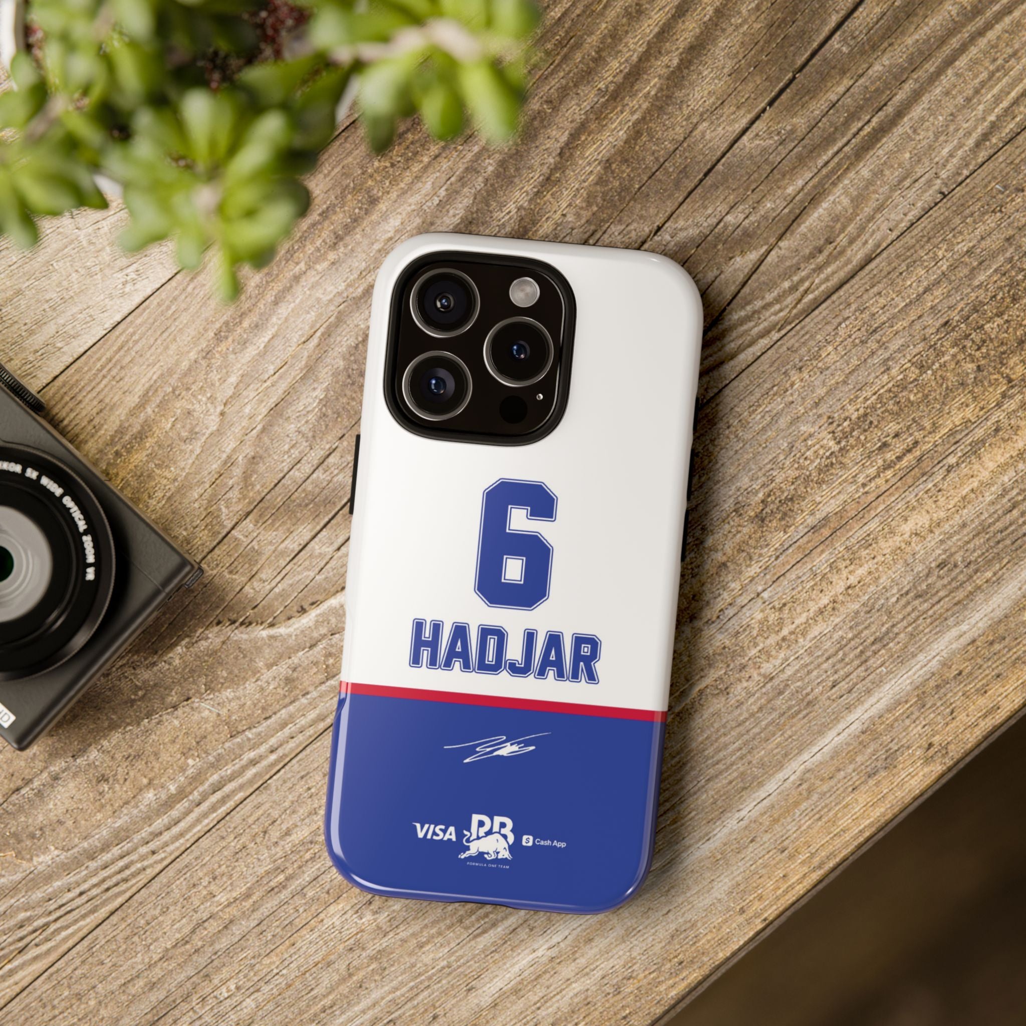 Isack Hadjar 6 Racing Bulls F1 Phone Case, VCARB 2025 Formula One, Tough Phone Case, iPhone Case, Google Pixel Case, Samsung Case
