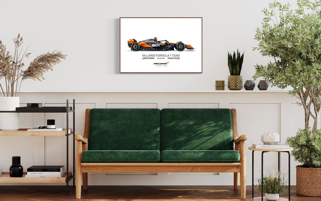 McLaren F1 2025 Poster Print, Formula 1 poster, McLaren F1 MCL39, Formula One Print, McLaren F1 Wall Art, Norris, Piastri, Digital Download