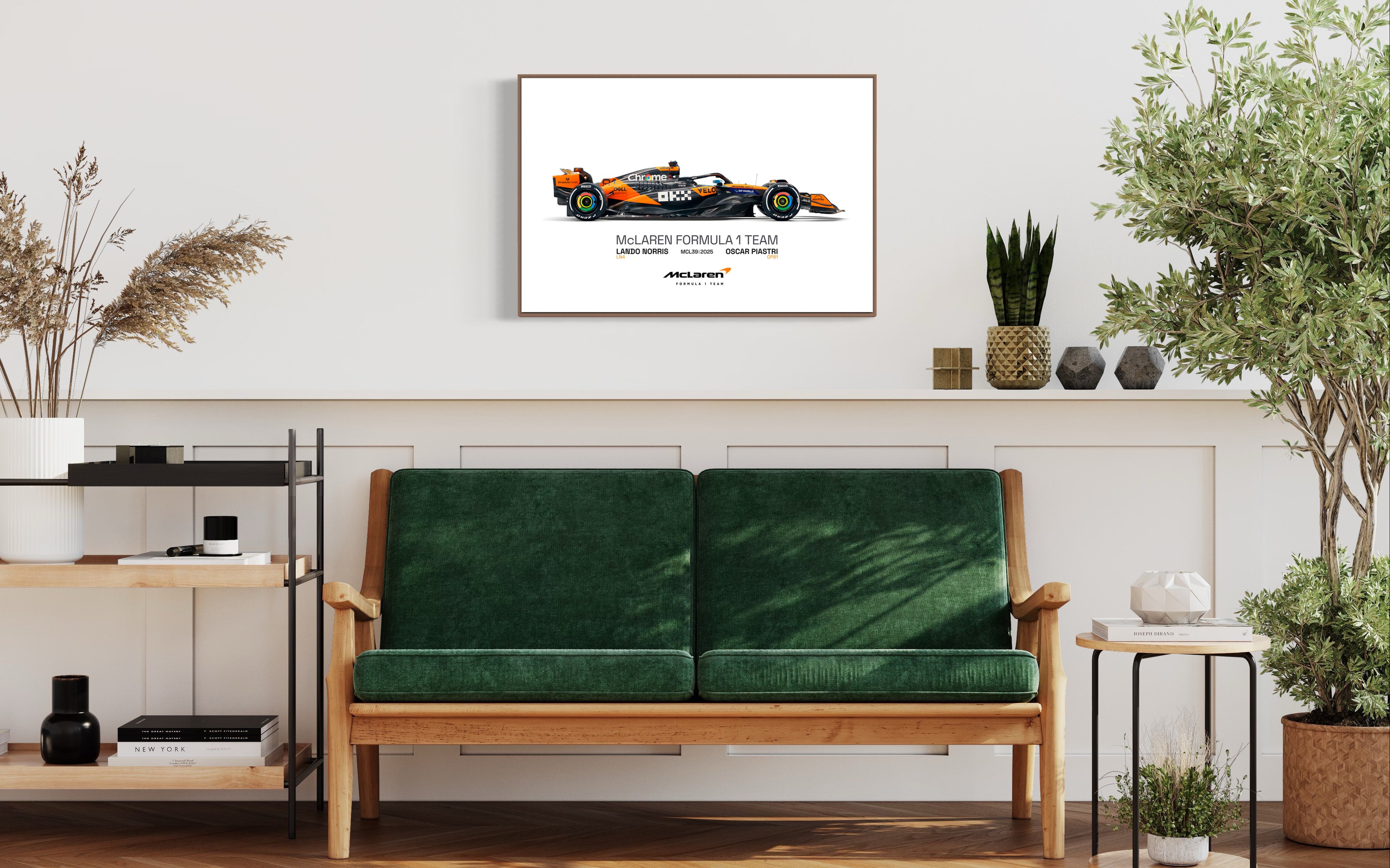 McLaren F1 2025 Poster Print, Formula 1 poster, McLaren F1 MCL39, Formula One Print, McLaren F1 Wall Art, Norris, Piastri, Digital Download